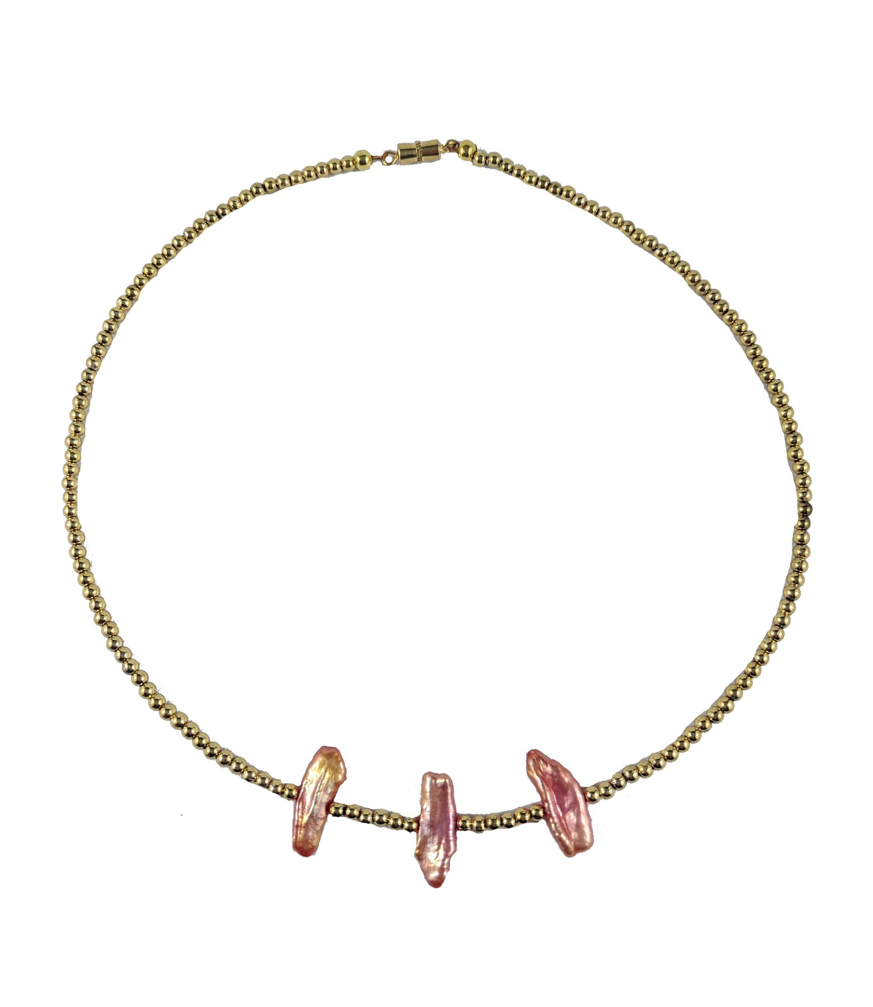 Mini BE (peach pearl) - Necklet Choker