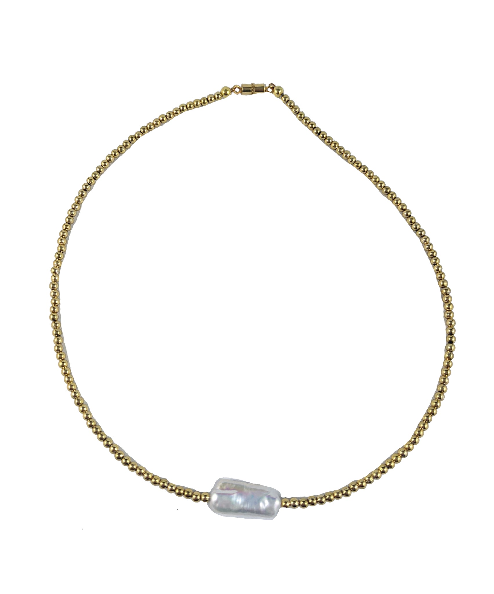 Mini BE (white pearl) - Necklet