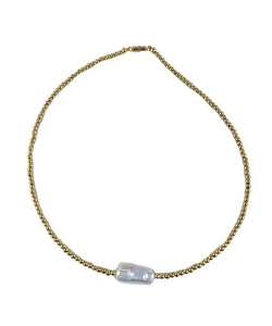 Mini BE (white pearl) - Necklet