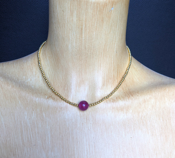 Mini BE (pink) - Necklet Choker